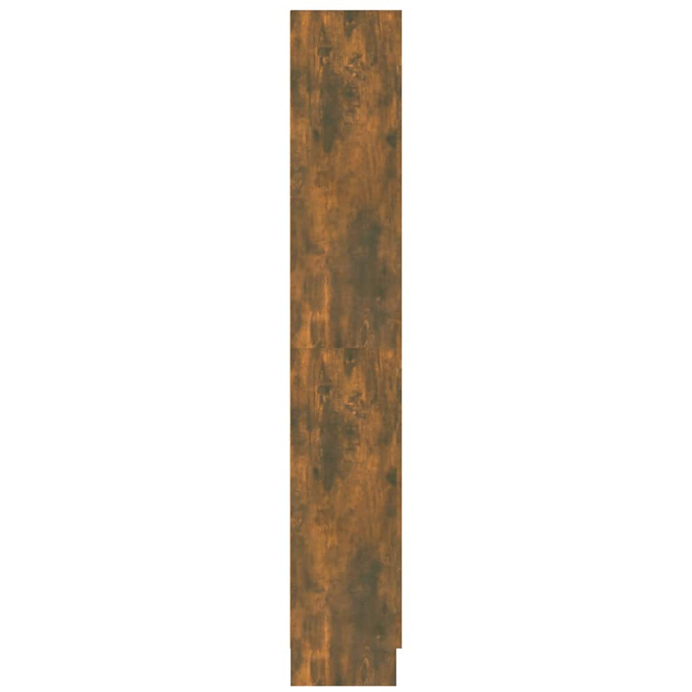 vidaXL 2 Door Smoked Oak Bookcase Image 6