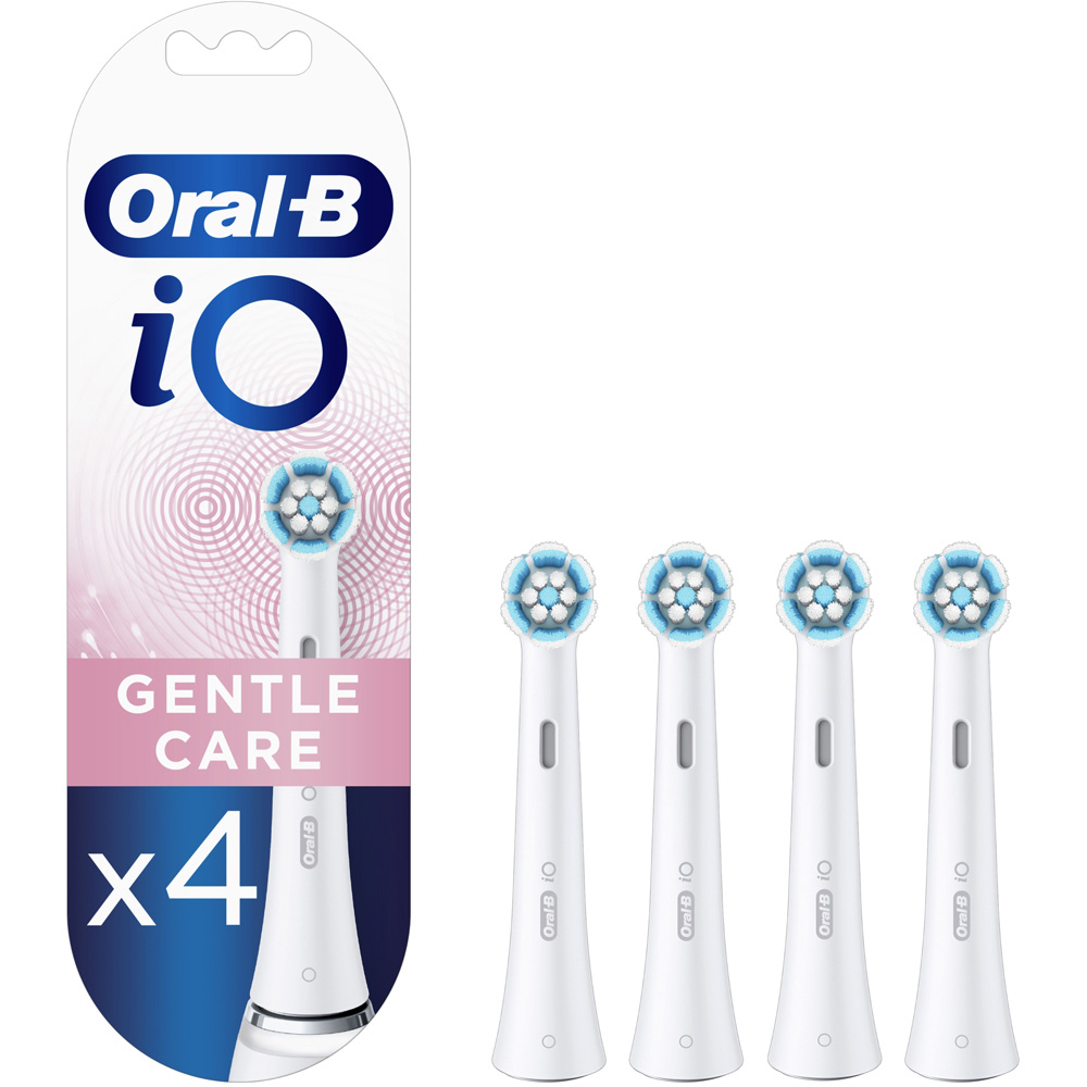 Oral-B iO Gentle Clean Black Toothbrush Head 4 Pack Image 3