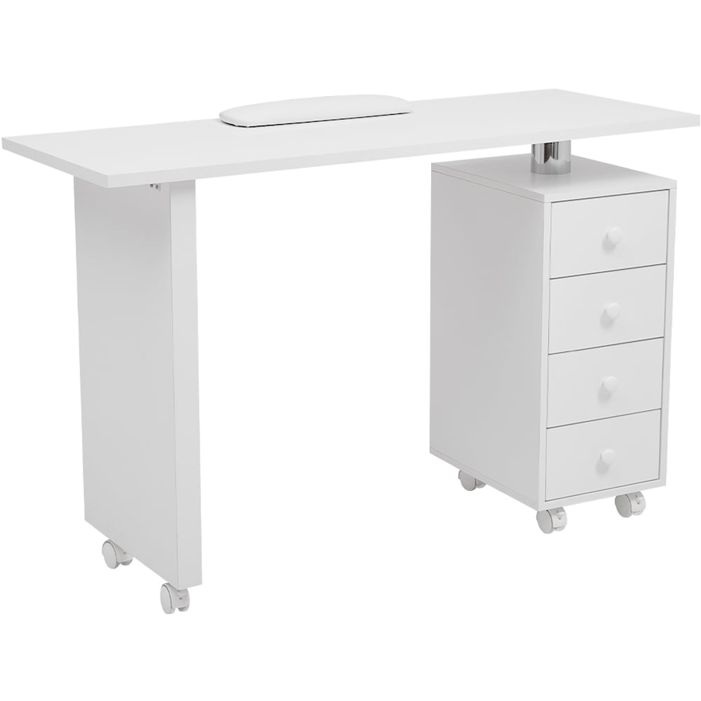 Living and Home White 4 Drawer Salon Table Image 2