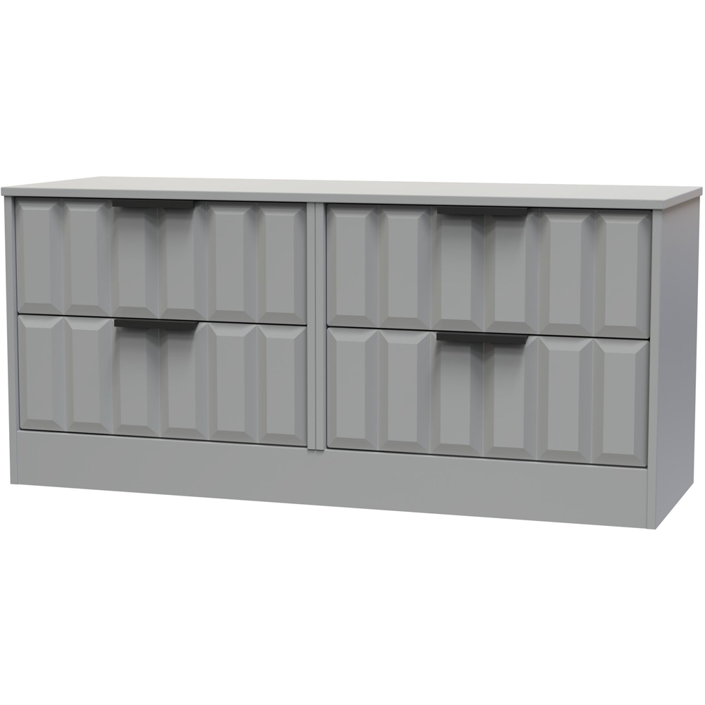 Crowndale New York 4 Drawer Dusk Grey Chest of Drawers Ready Assembled Image 2