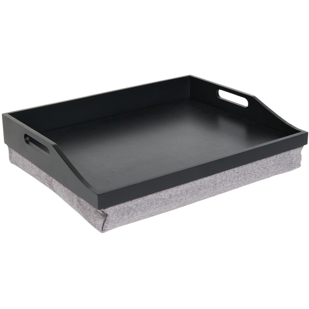 Premium Lap Tray with Handles Black Image 1