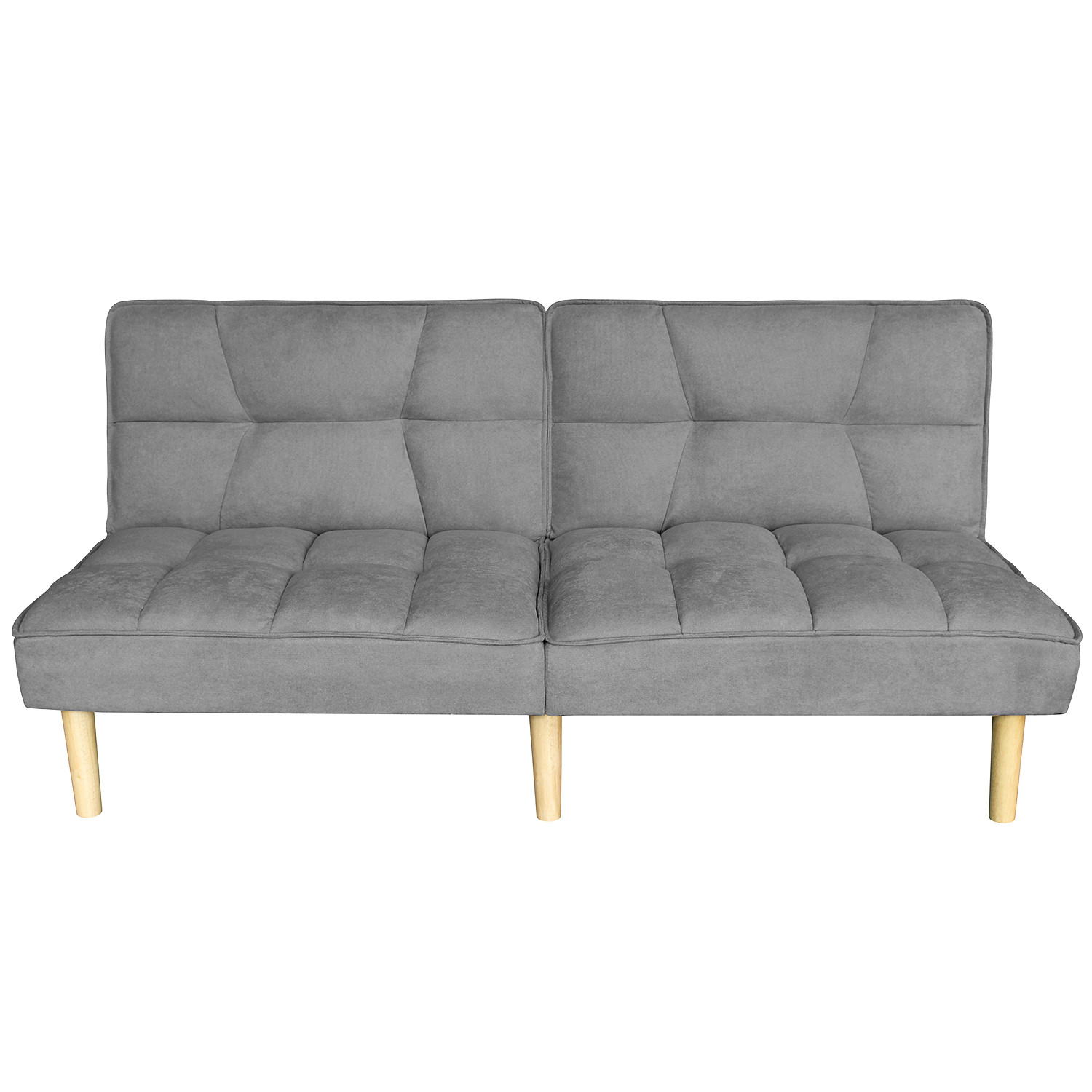 Neve Double Sleeper Grey Linen Sofa Bed Image 2