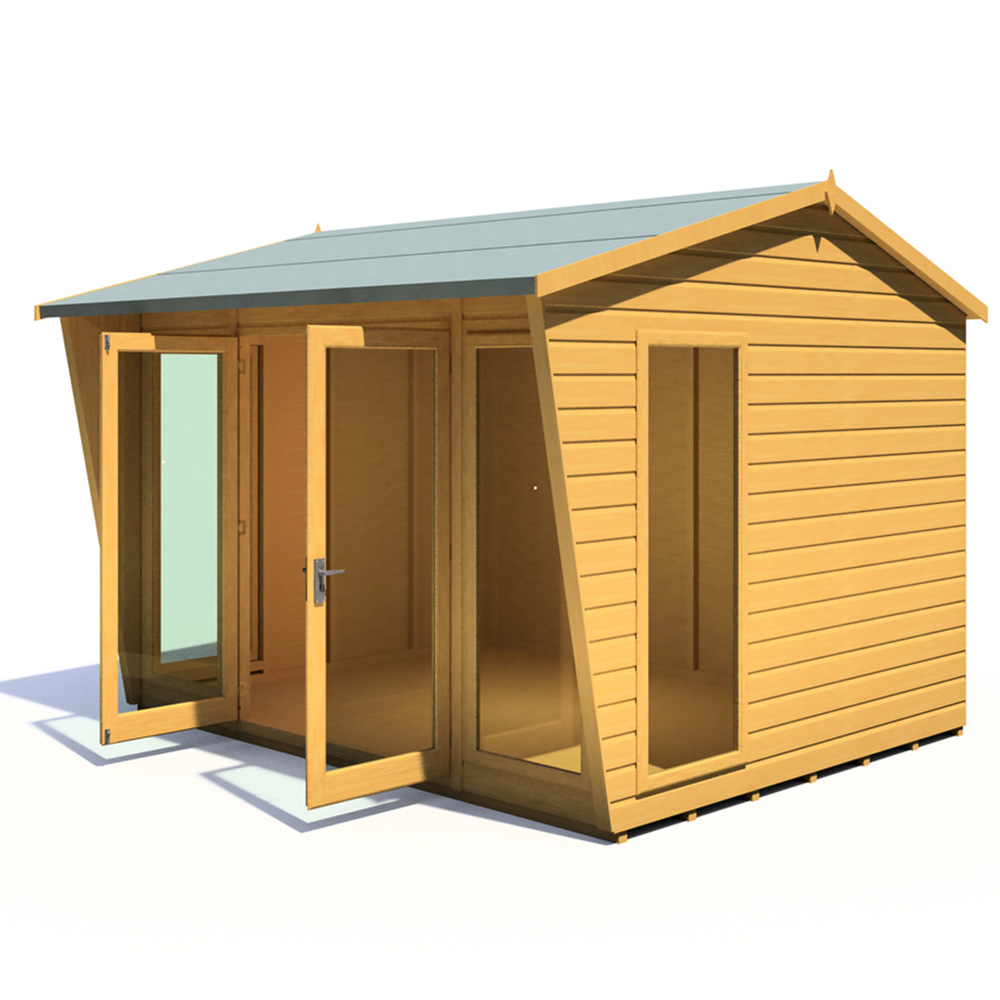 Shire Burghclere 10 x 8ft Double Door Contemporary Summerhouse Image 2
