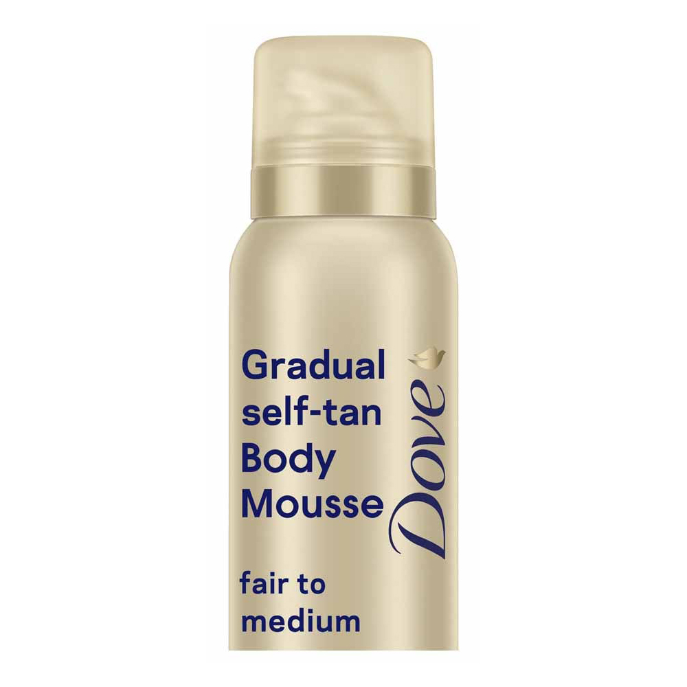 Dove Derma Gradual self-tan Body Mousse Fair /Medium 150ml Image 2