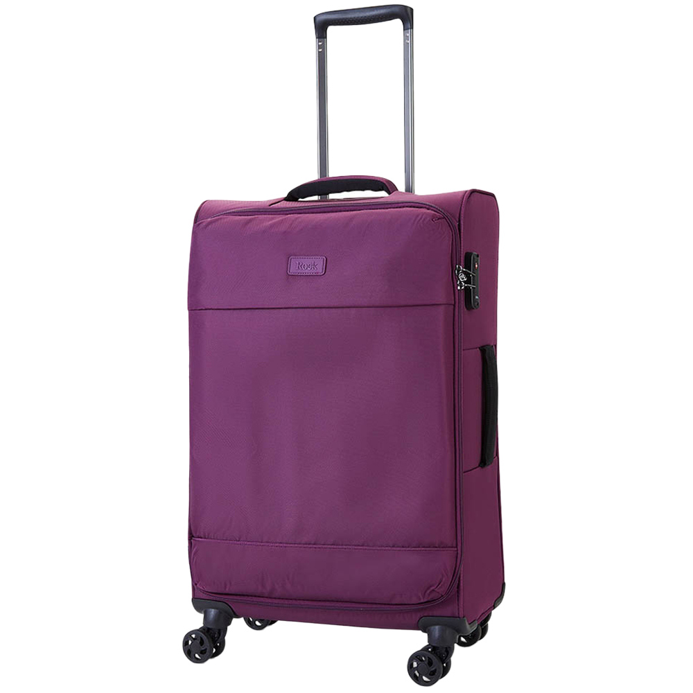 Rock Luggage Paris Medium Purple Softshell Suitcase Image 1