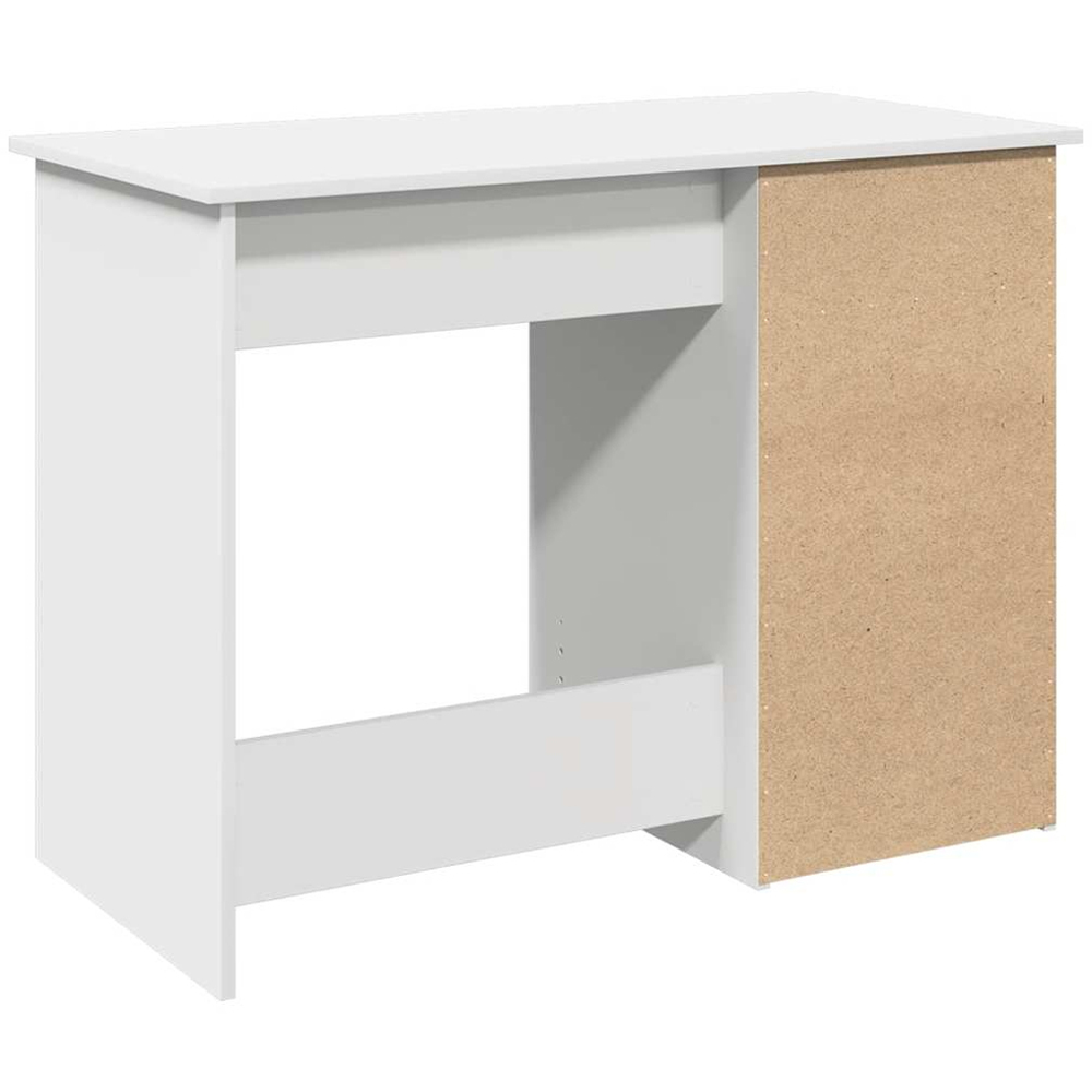 vidaXL 3 Drawer Single Shelf Computer Desk White Image 6
