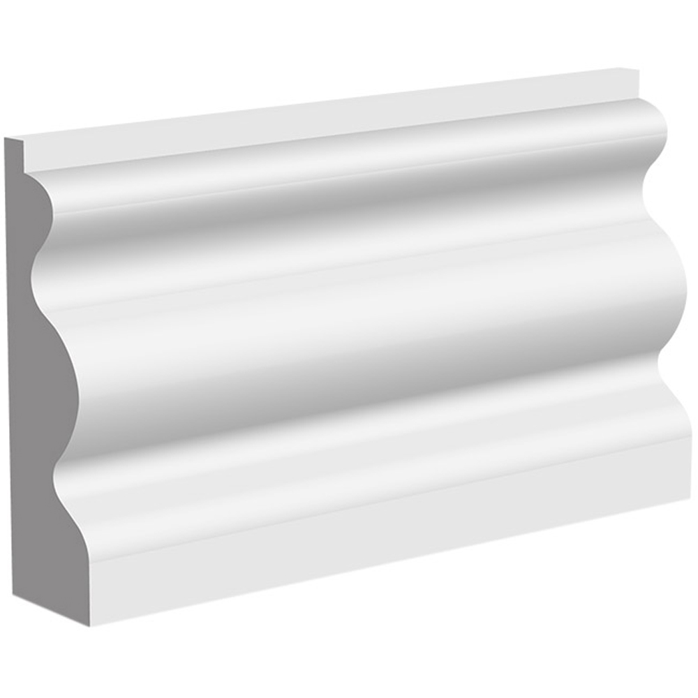National Skirting White Regency Primed Skirting Board 18mm 70 x 4200mm Image 1