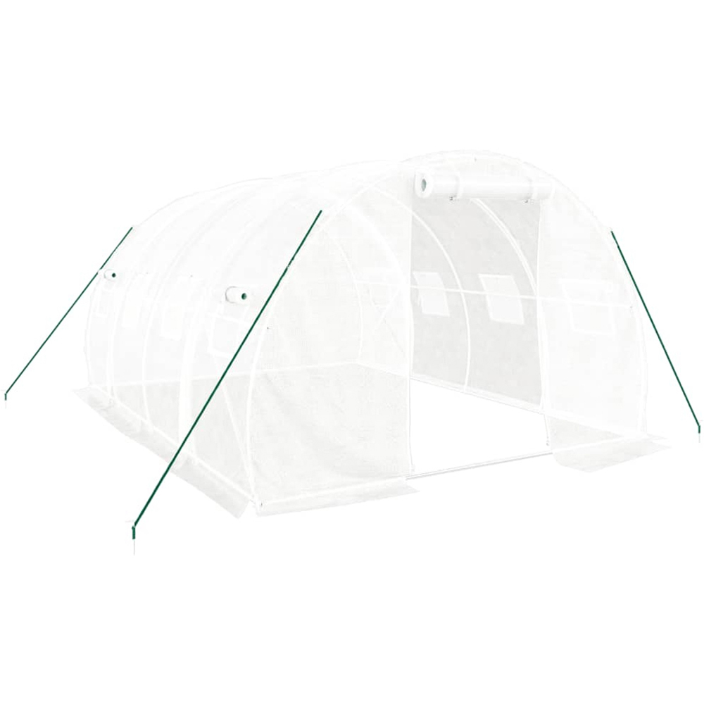 vidaXL White 9.8 x 13ft Greenhouse Image 1