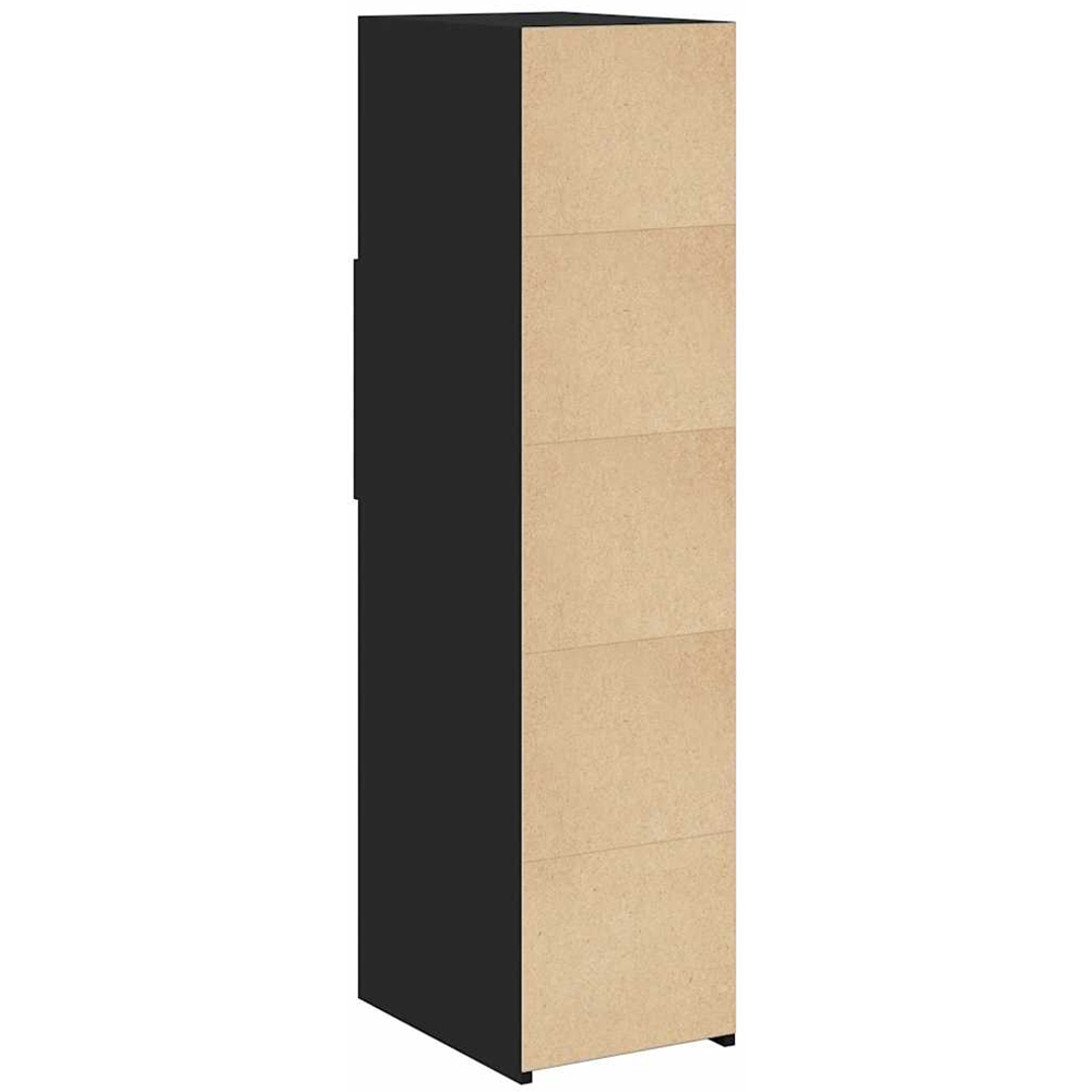 vidaXL 2 Drawer 3 Shelf Black Highboard Image 6