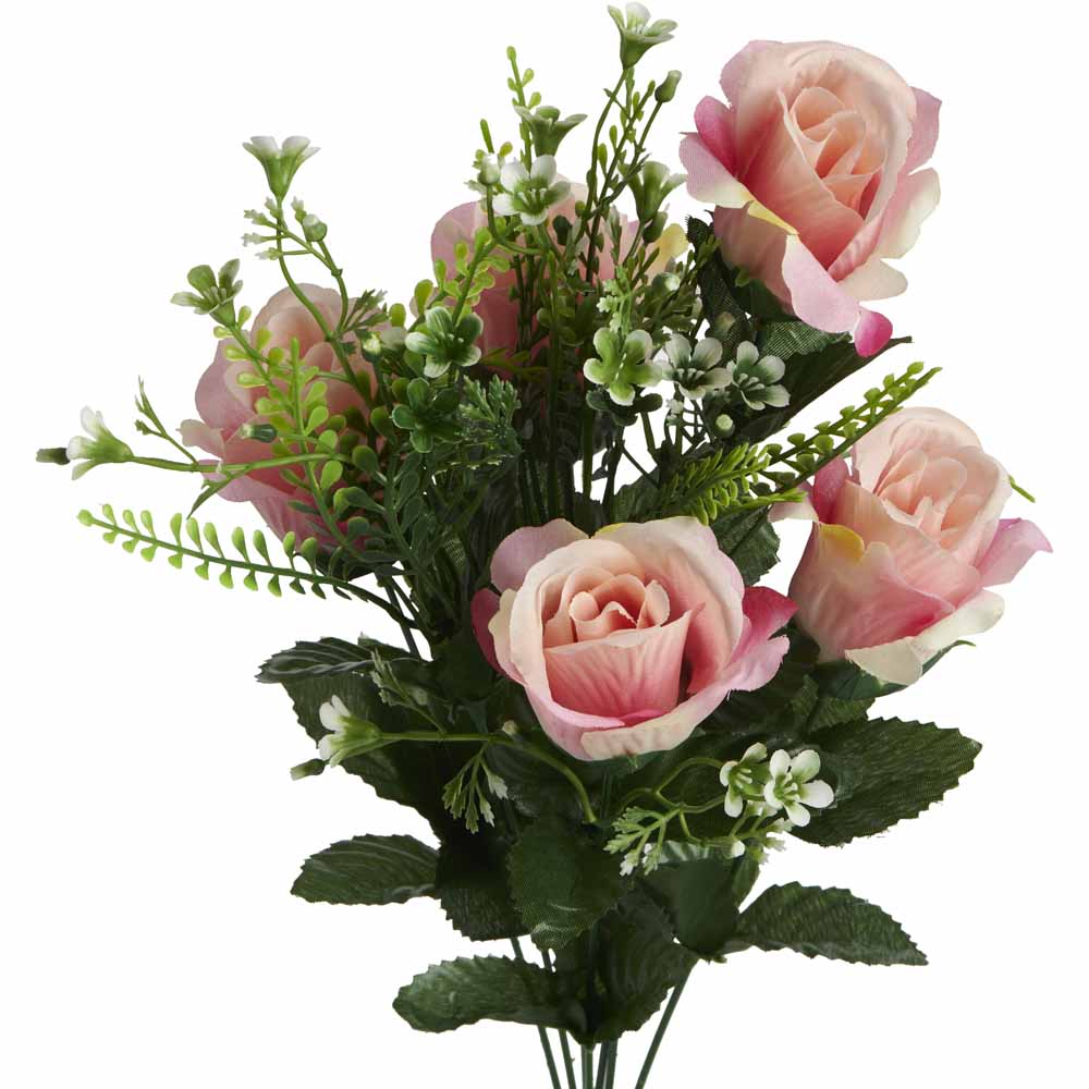 Wilko Pink Rose Flower Posy Wilko