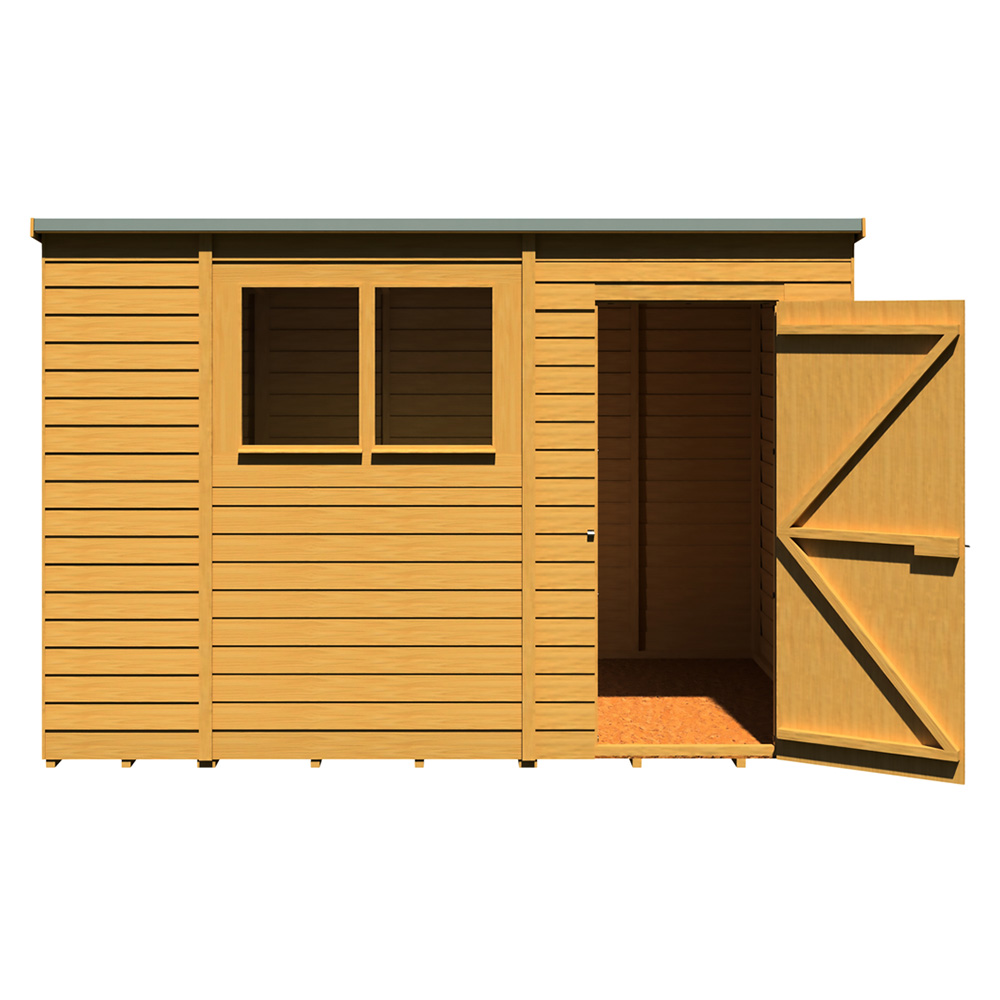 Shire 10 x 6ft Overlap Pent Shed Image 3