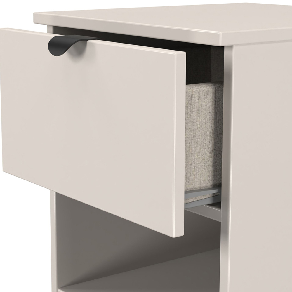 Crowndale Bora Single Drawer Single Shelf Kashmir Matt Bedside Cabinet Image 6