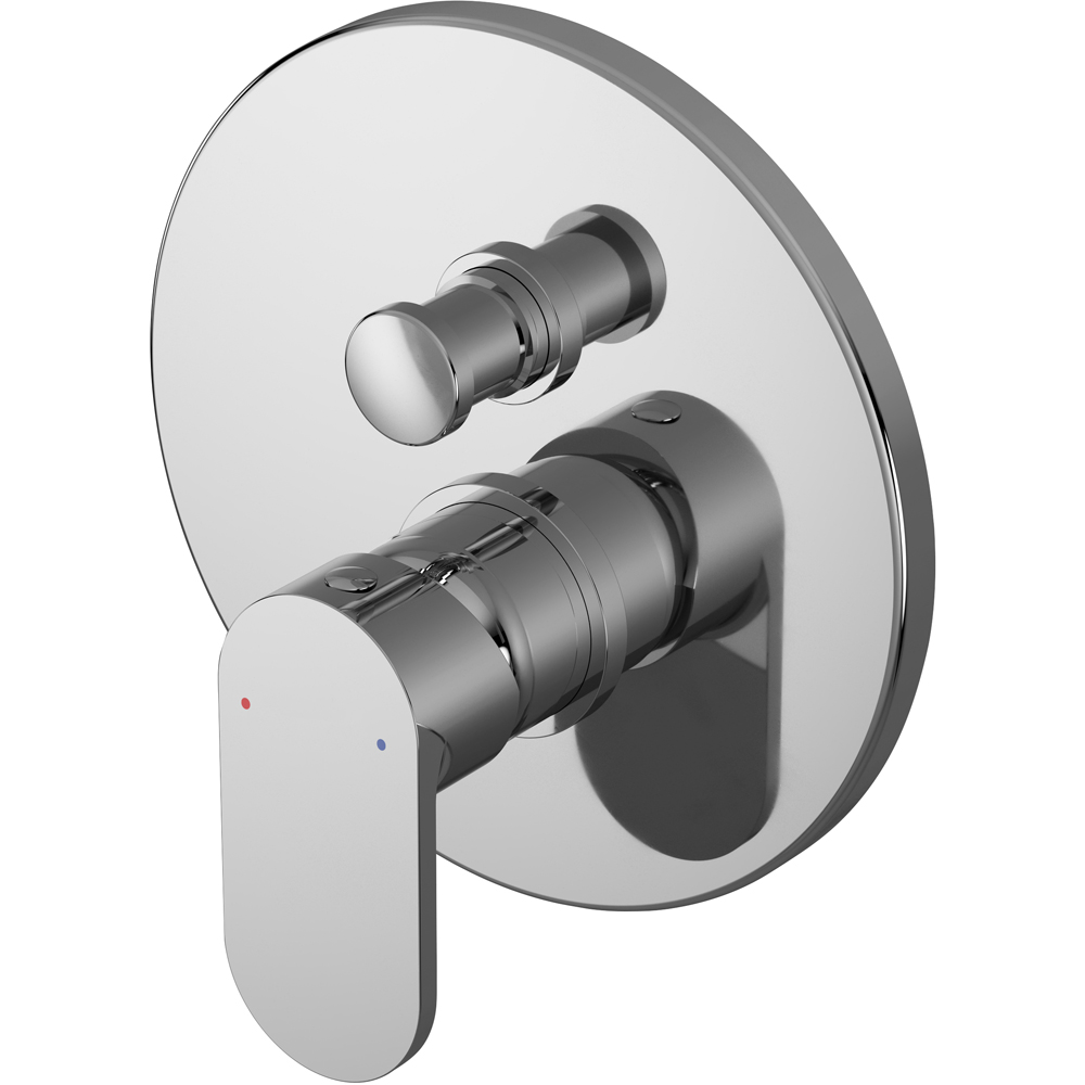 nuie Chrome Manual Shower Valve with Diverter Image 1