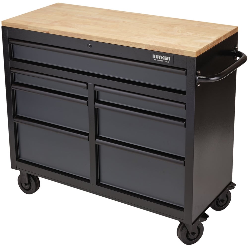 BUNKER 7 Drawer Grey Roller Tool Chest Image 1