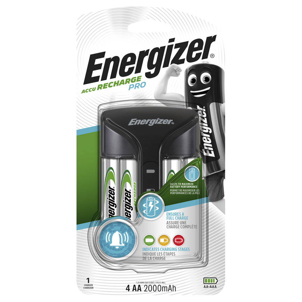 Energizer Recharge Pro NiMH Rechargeable AA and AAA Batteries Charger Image 1