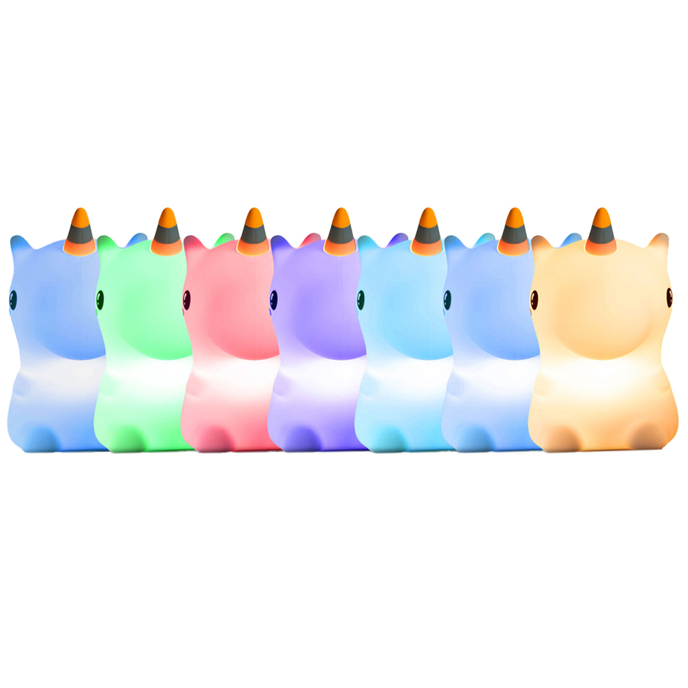 Groov-e Cuties Rainbow Unicorn LED Night Light Image 1