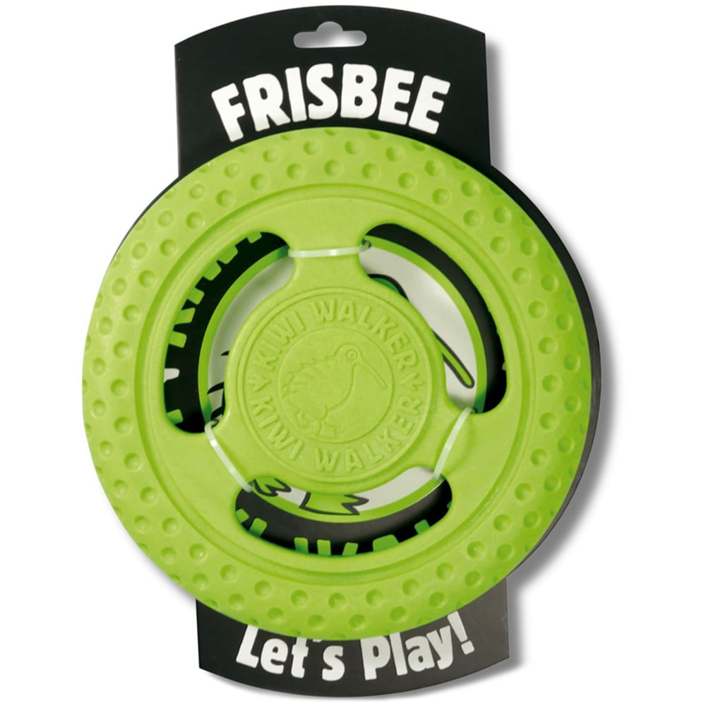 Kiwi Walker Lets Play Green Frisbee Dog Toy Image 1