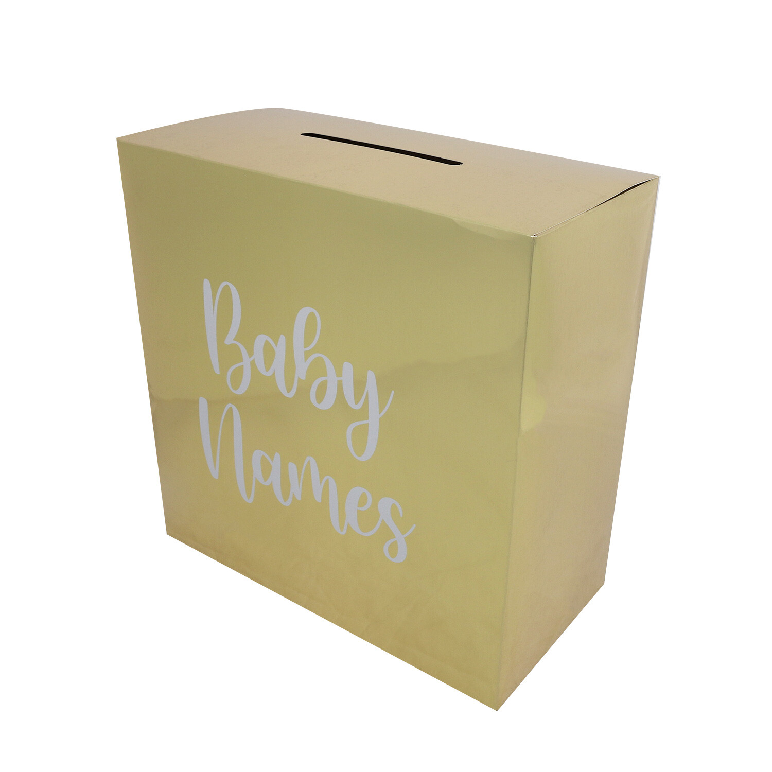 Gold Foil Baby Names Guess Box - Gold Image 1