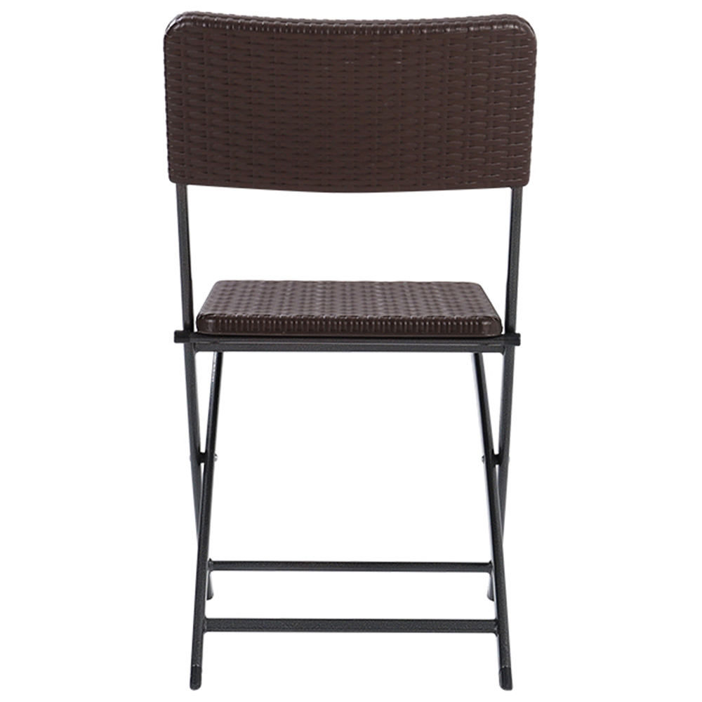 Living and Home Set of 2 Outdoor Rattan Plastic Chair Image 6