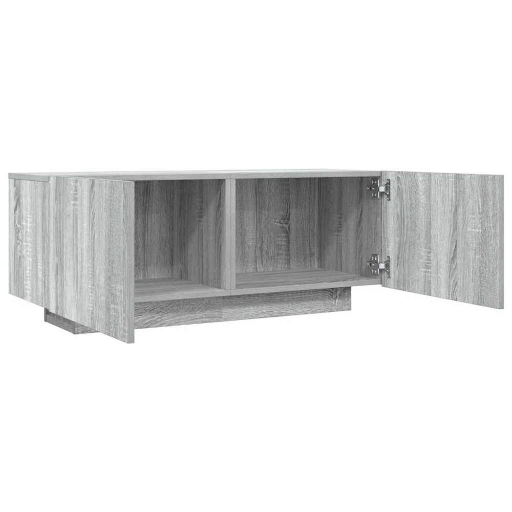 vidaXL 2 Door Grey Sonoma TV Cabinet Image 7