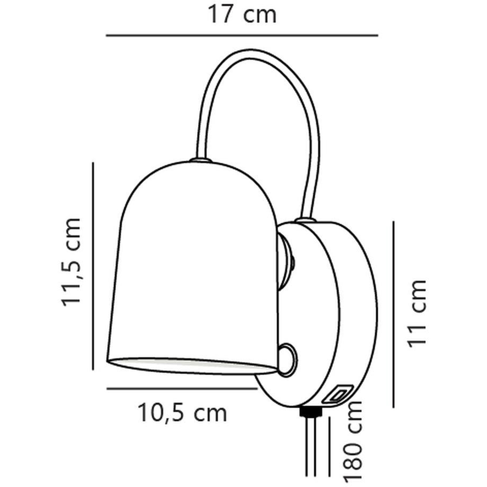 Nordlux Angle Black Adjustable Wall Light Image 5