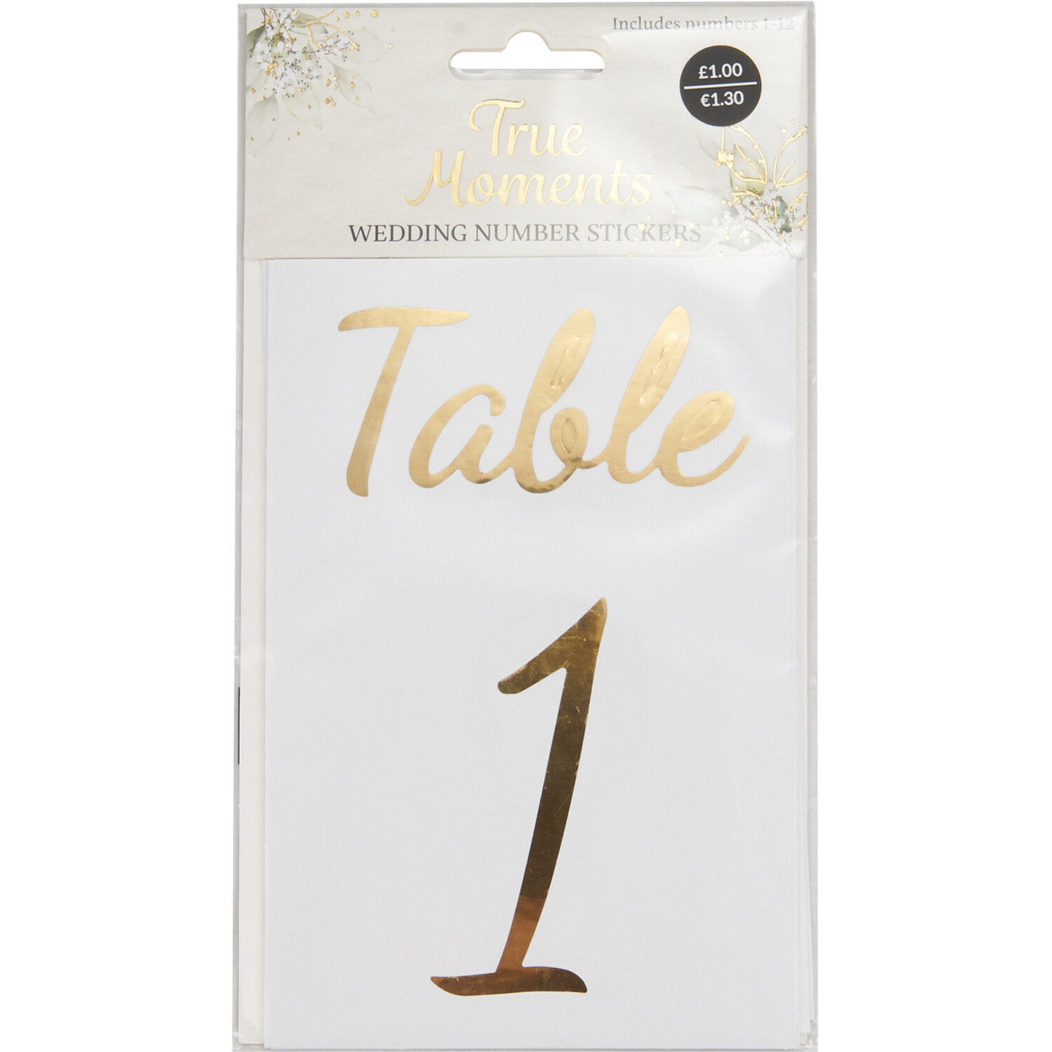 Wedding Number Stickers Image 1
