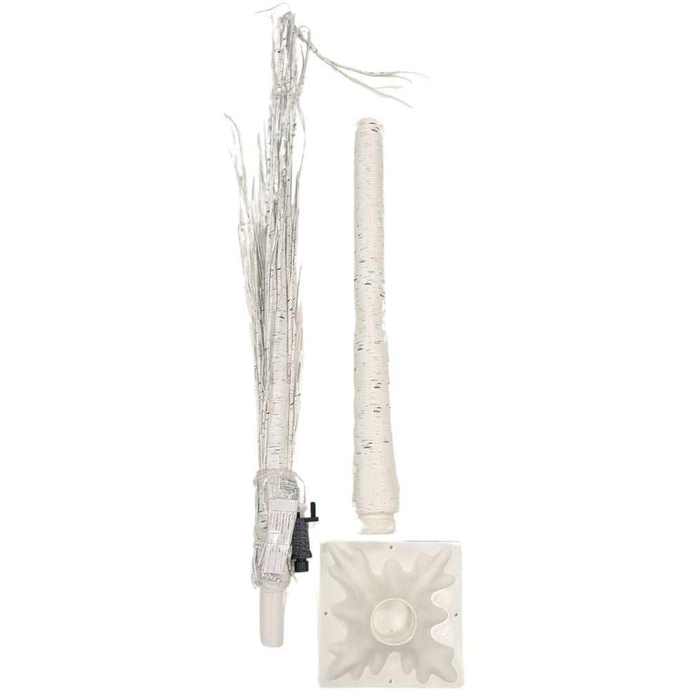 Samuel Alexander Multicoloured LED Outdoor Christmas White Birch Tree 6ft Image 1
