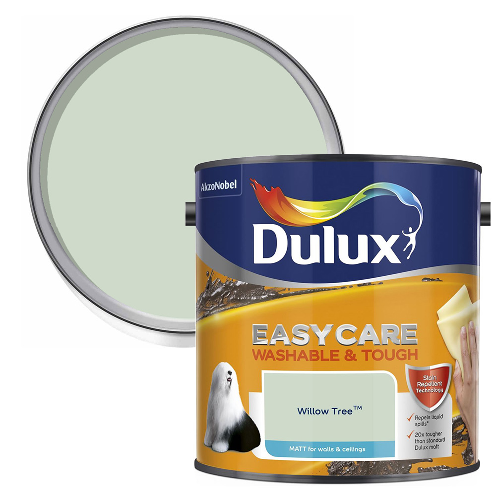 Dulux Easycare Washable & Tough Willow Tree Matt Emulsion Paint 2.5L Image 1