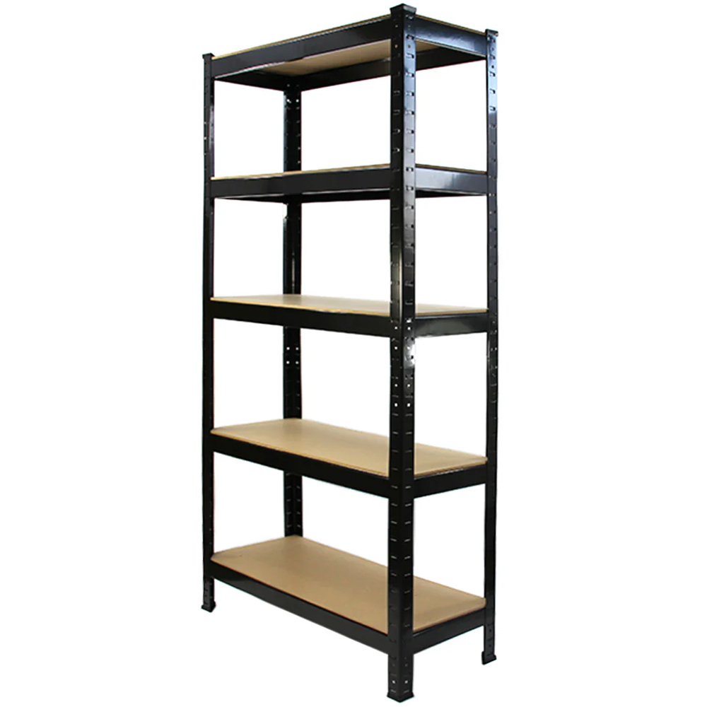 Monster Racking T-Rax Heavy Duty Black Shelving Unit 75cm 6 Pack Image 2