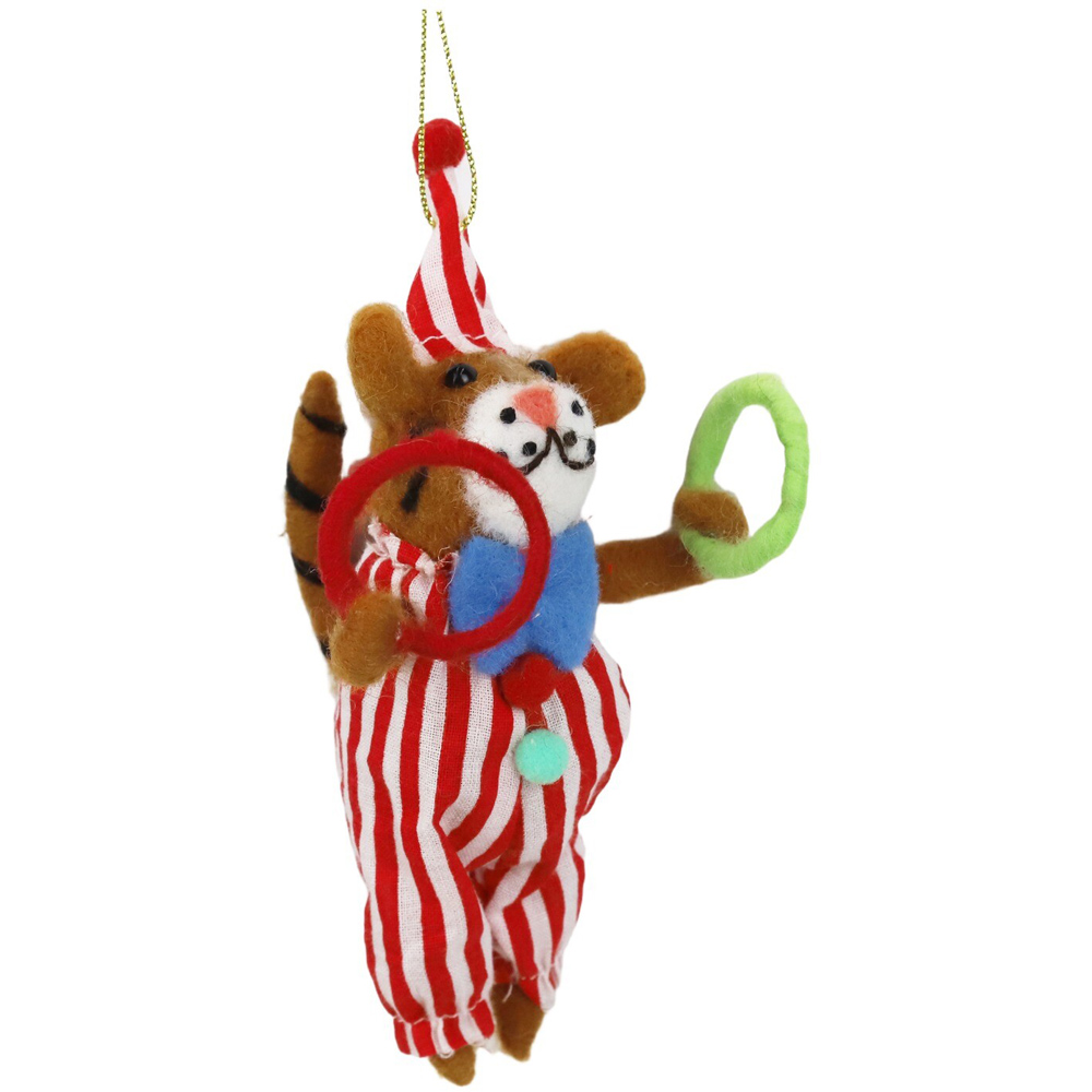 Wool Circus Tiger Hanging Decoration Image 3