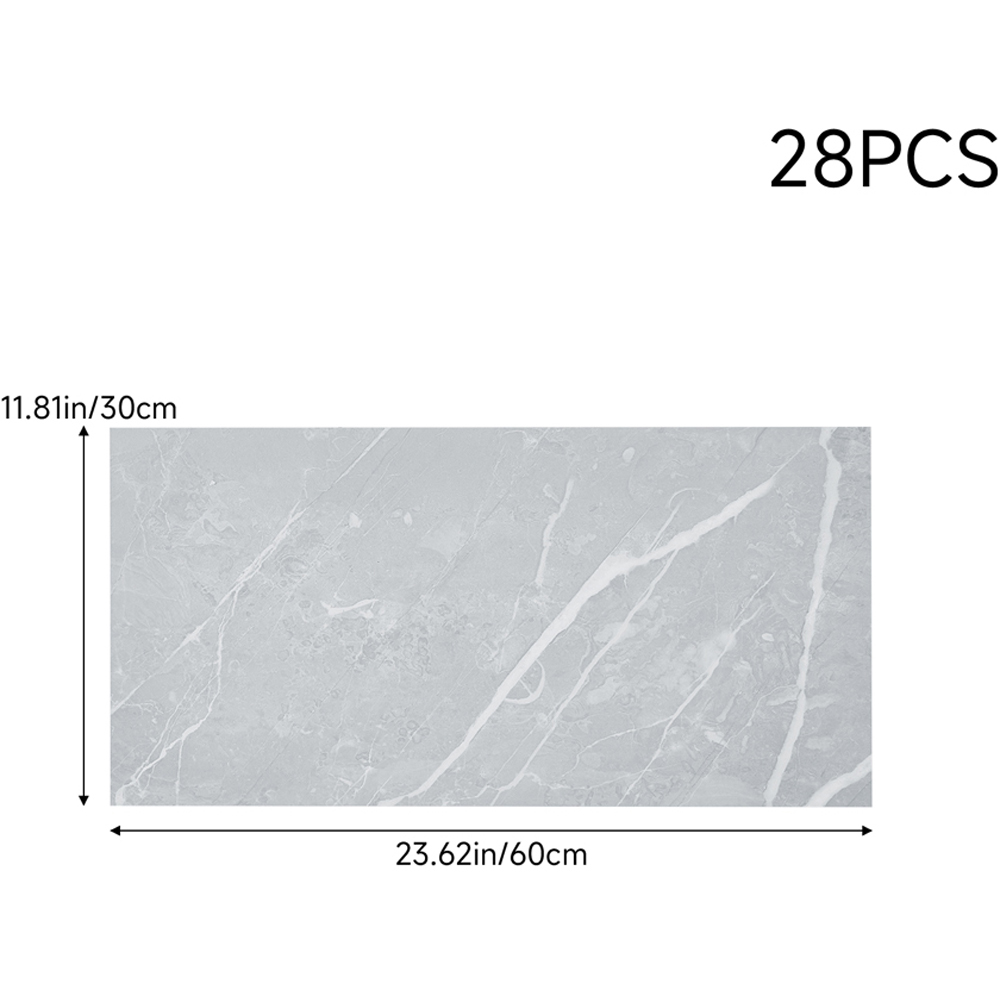 Living and Home PVC Grey Stone Effect Self Adhesive Waterproof PVC Flooring Plank 28 Pack Image 8