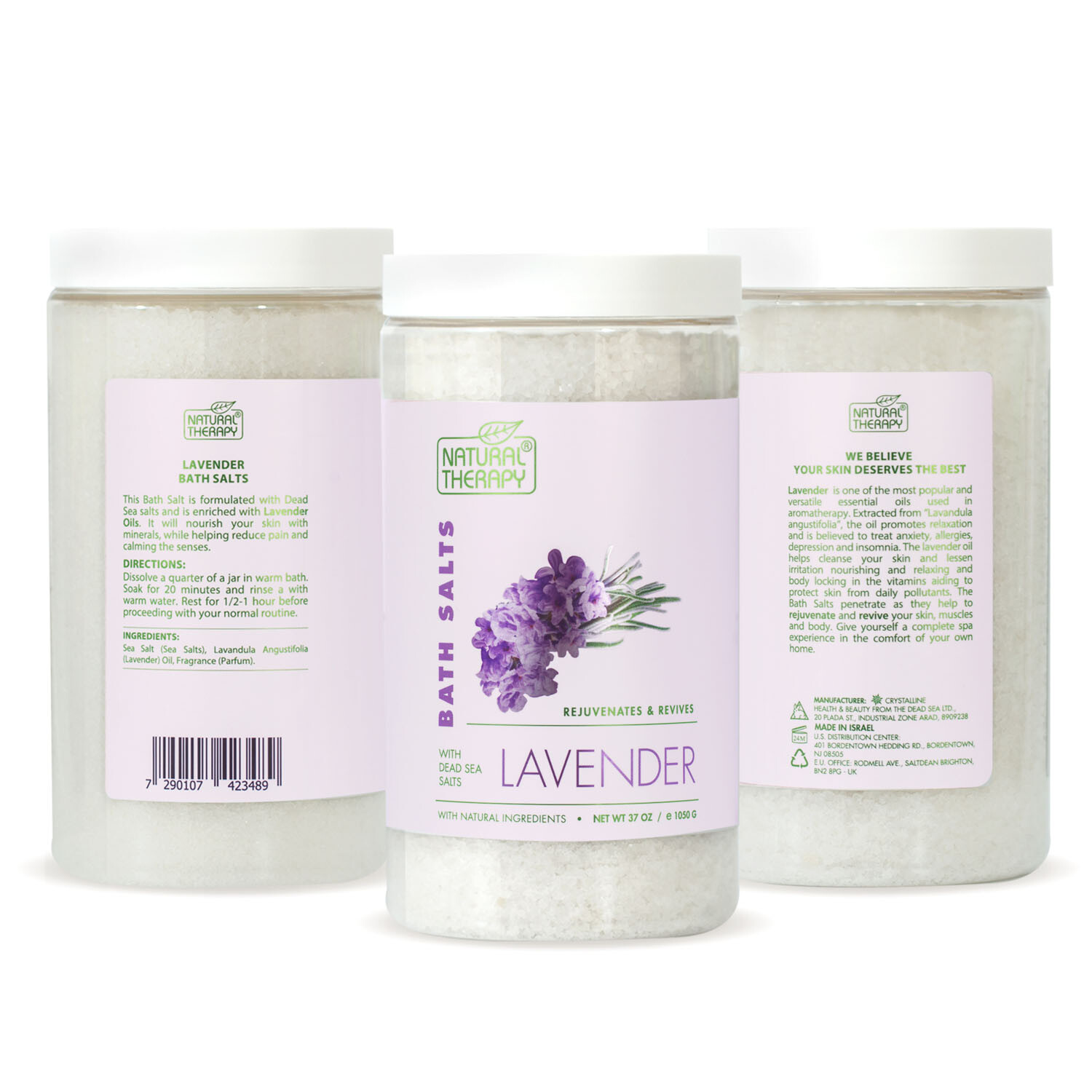 Natural Therapy Lavender Bath Salt 1.05kg Image