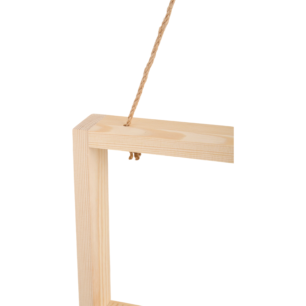 Living and Home 5 Tube Natural Wood Wall Mounted Plant Propagation Station Image 6