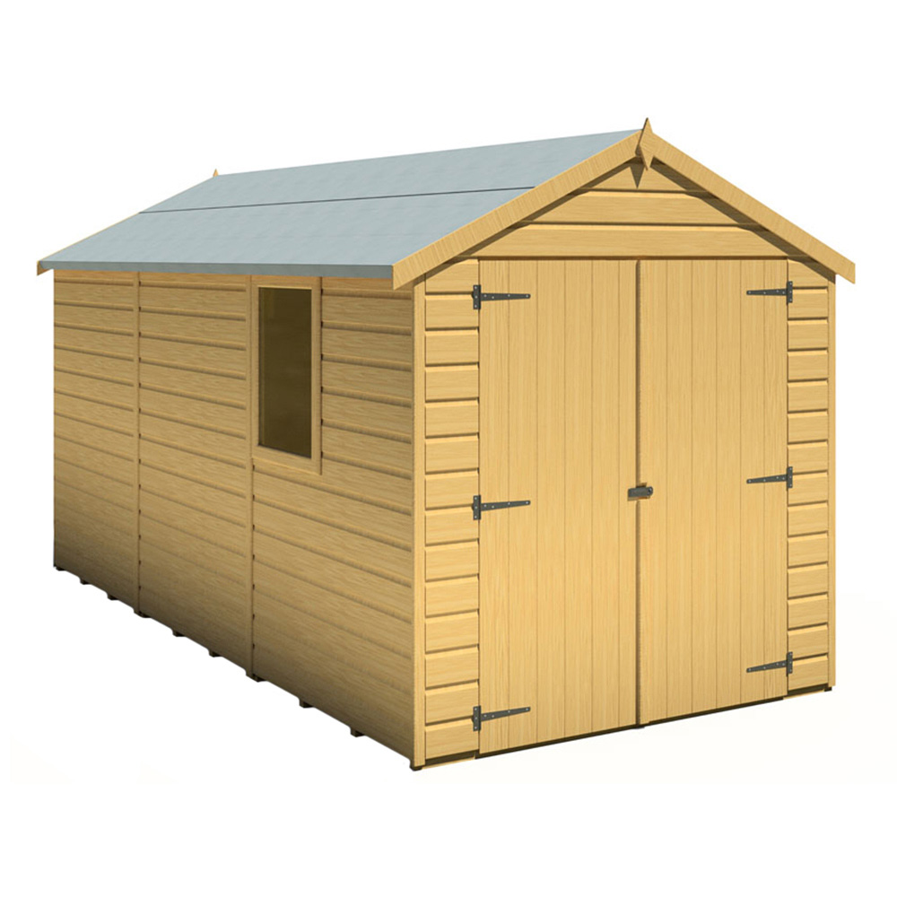 Shire 12 x 6ft Warwick Wooden Garden Shed Image 1