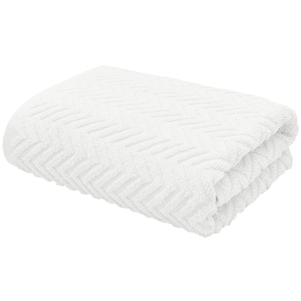 Velosso Moda White Hand Towel Set of 2 Image 1