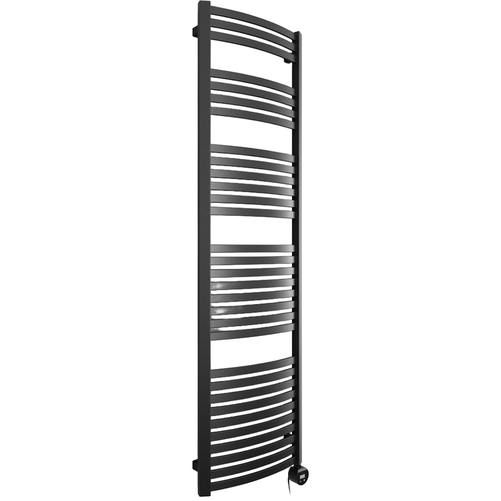 Terma Dexter E Matt Black Electric Towel Rail 1760 x 500mm Image 1