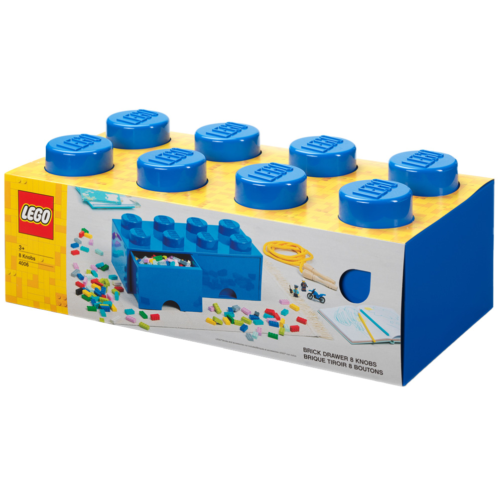 LEGO 8 Knobs Blue Brick Drawer Image 1