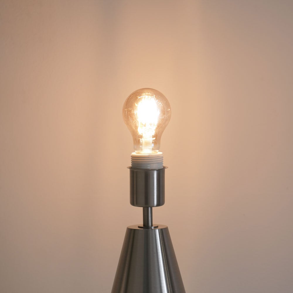 ValueLights Jax Forest Green Shade Brushed Chrome Touch LED Table Lamp Image 3