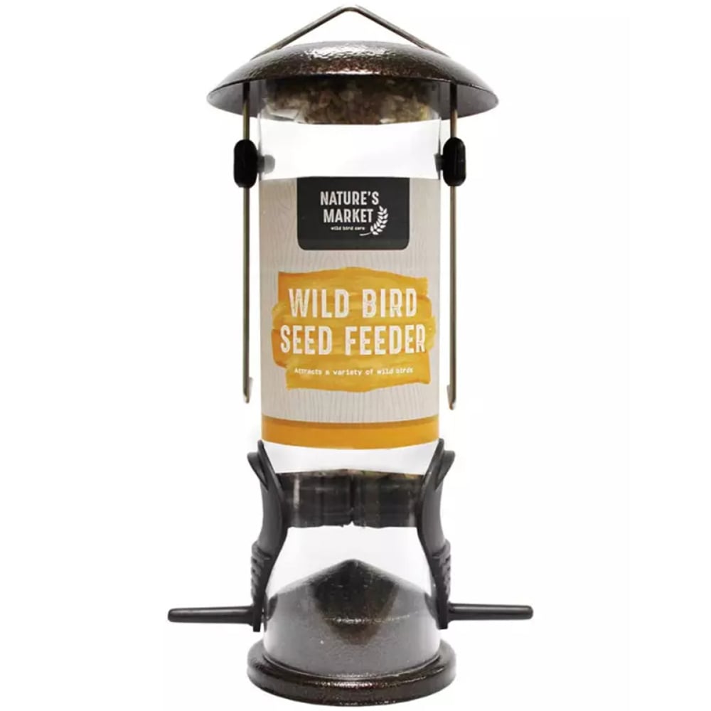 Marco Paul Premium Hammertone Seed Feeder with Wild Bird Seed 1kg Image 4