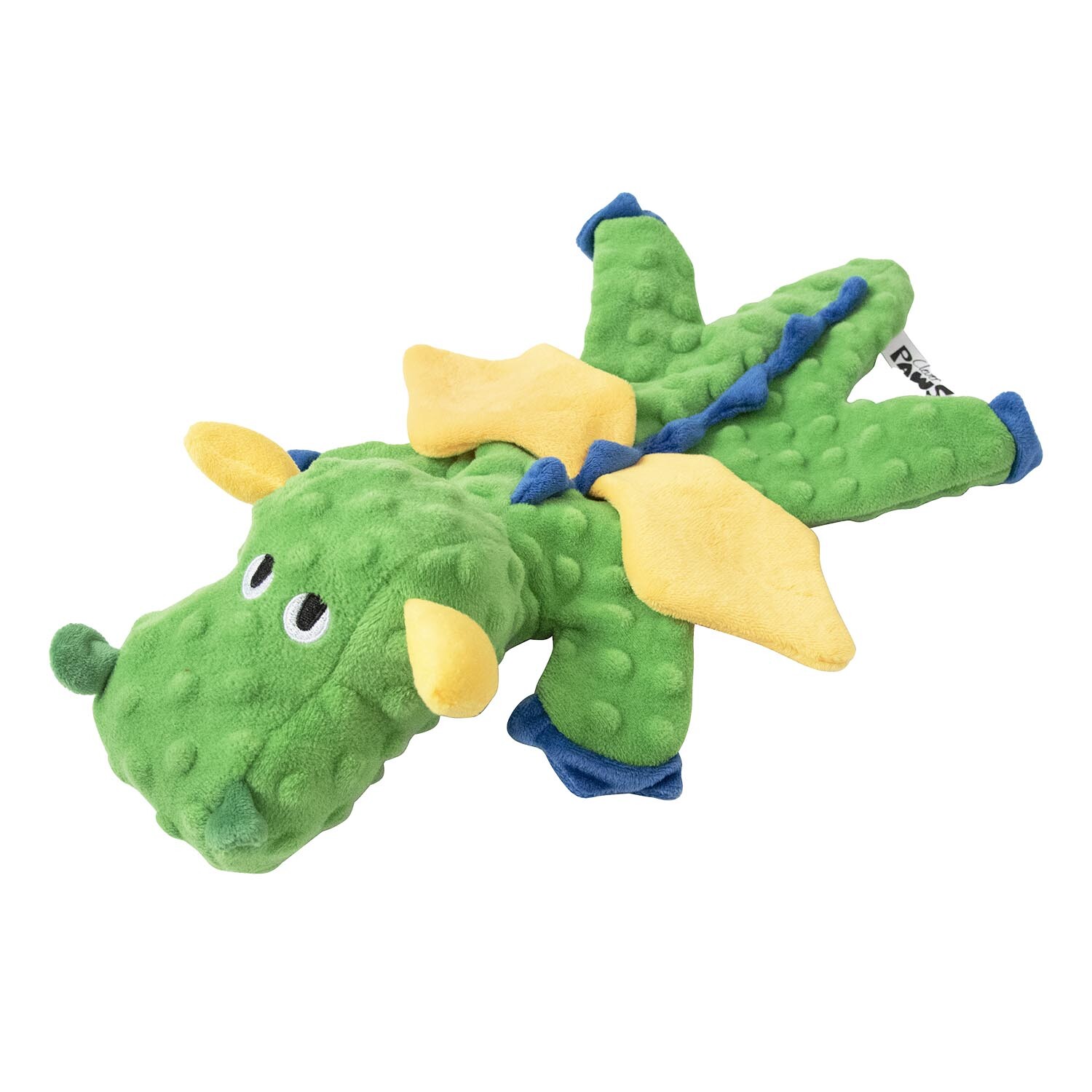 Single Clever Paws Multi Textured Dragon Dog Toy in Assorted styles Image 1