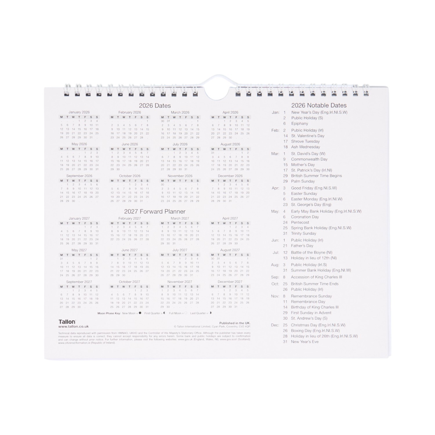2026 Easy View Monthly Planner Navy Image 3