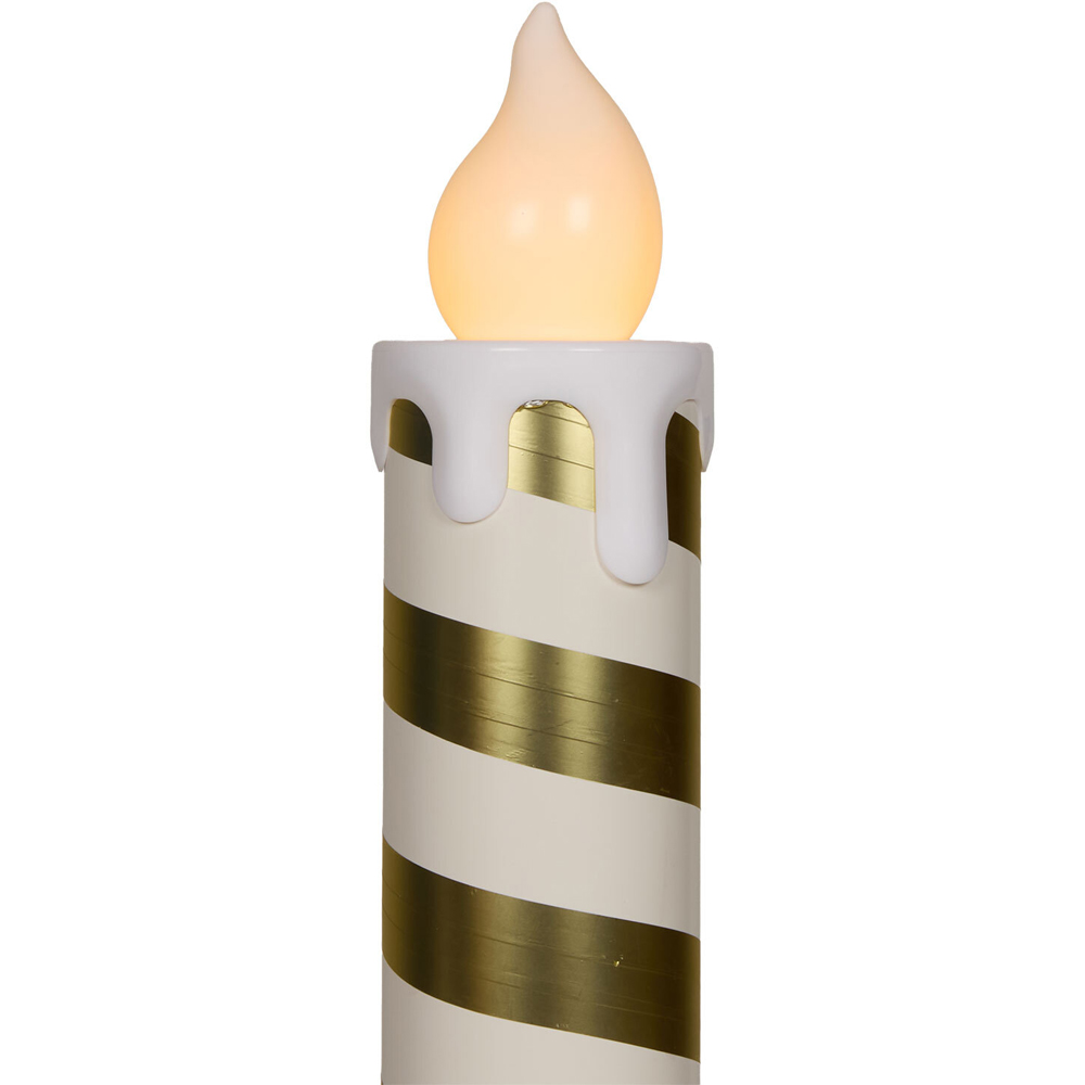 Large Gold LED Candle Stick Image 3