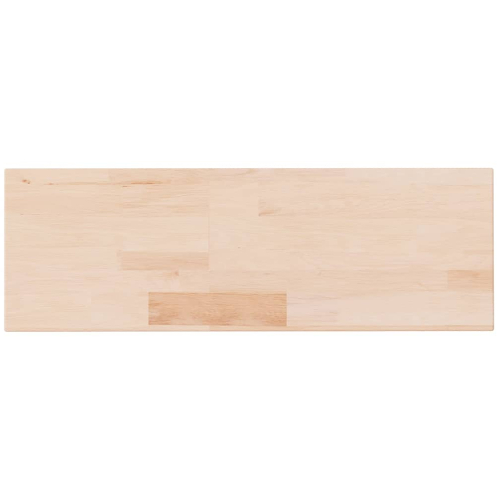 vidaXL 60 x 25 x 2.5cm Solid Oak Wooden Wall Shelf Image 2