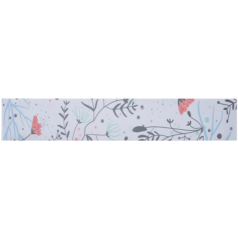 Living and Home Floral Pattern Multicolour Self-Adhesive Peel and Stick Stair Riser Sticker 12 Pack Image 3