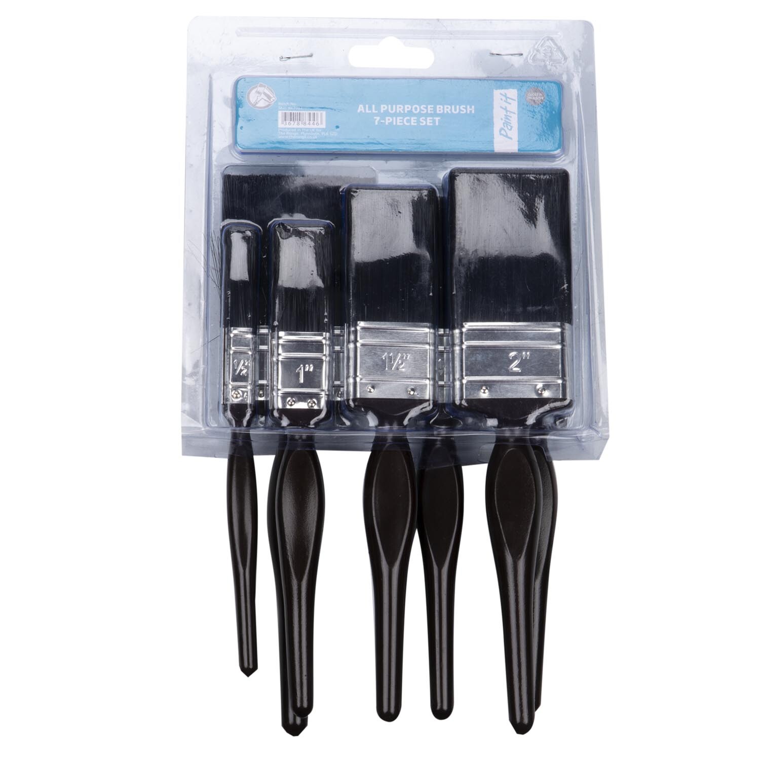 Prepare It 7 Pack All Purpose Paint Brush Set Image