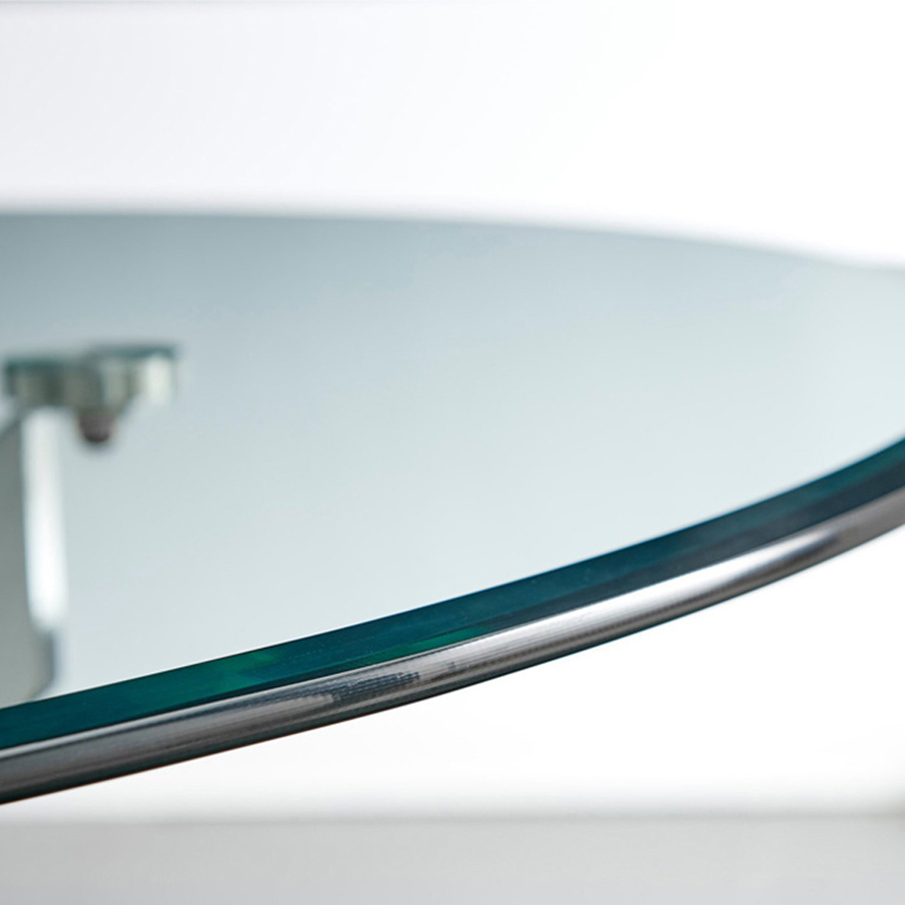 Furniturebox Arona Valera 6 Seater Round Dining Set Cappuccino and Chrome Image 5