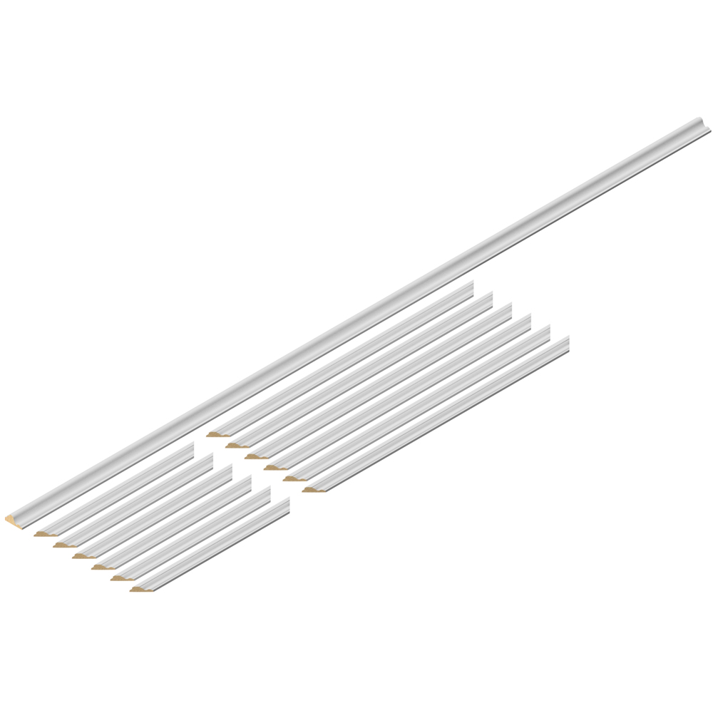 Cheshire Mouldings Ready to Paint Wall Panel Kit 3 with Dado Rail 700 x 420mm 3 Pack Image 2