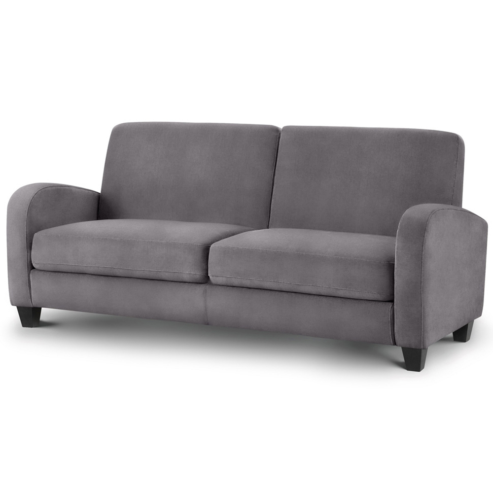 Julian Bowen Vivo 3 Seater Dusk Grey Chenille Sofa Image 2