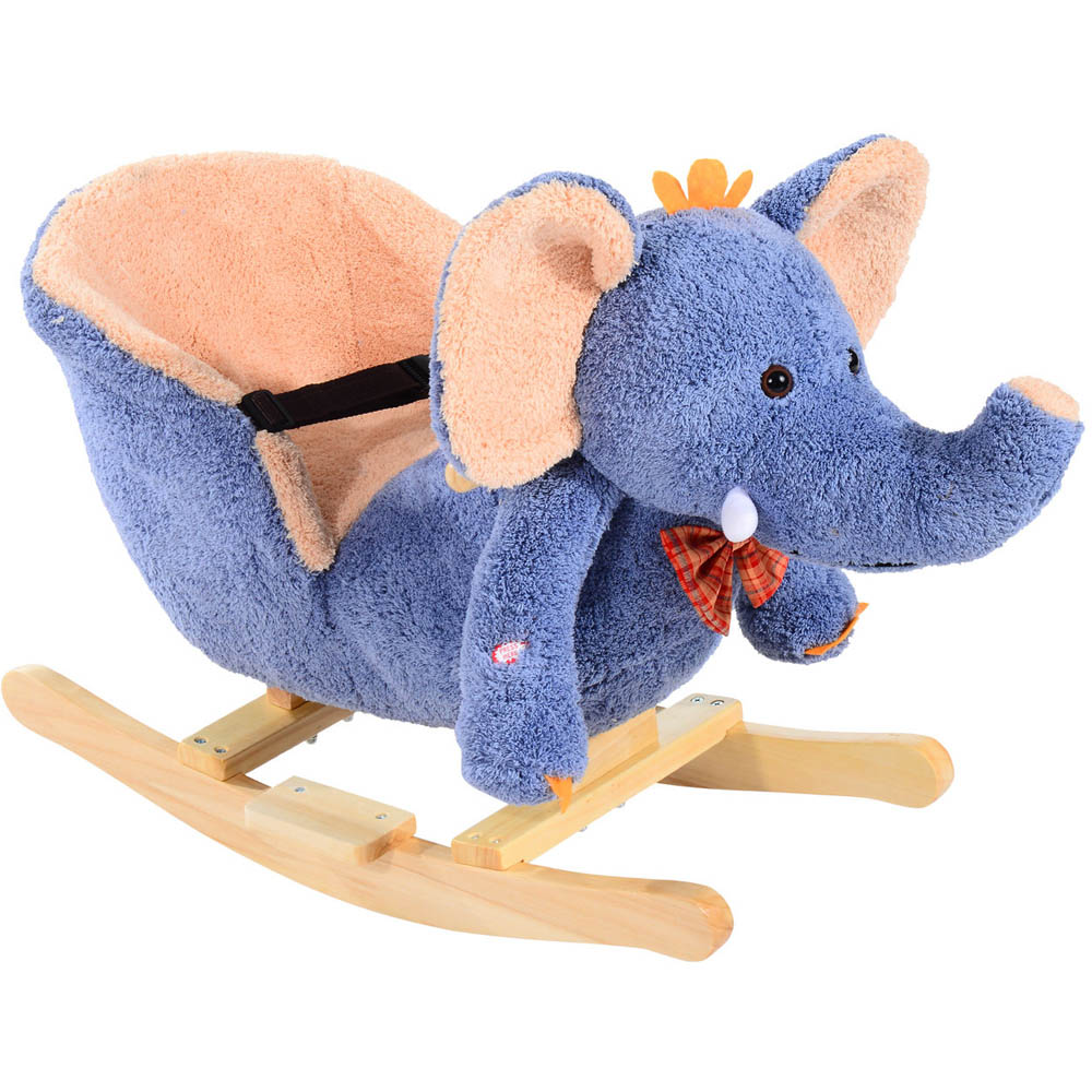 Tommy Toys Rocking Elephant Baby Ride On Blue Image 1