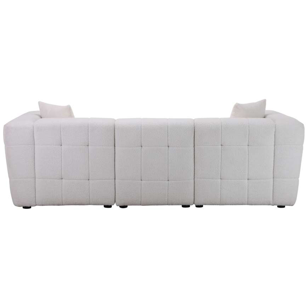 Birlea Milo 3 Seater White Sofa Image 4